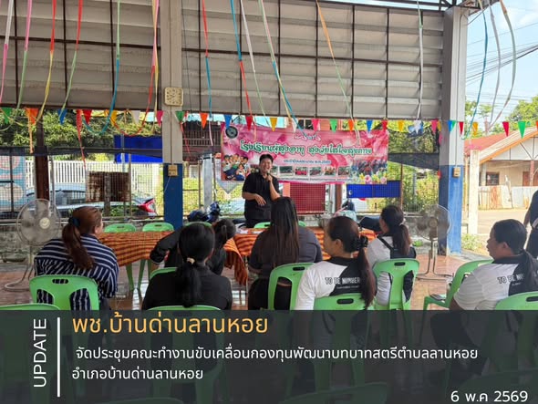 พช.บ้านด่านลานหอย จัดประชุมคณะทำงานขับเคลื่อนกองทุนพัฒนาบทบาทสตรีตำบลลานหอย อำเภอบ้านด่านลานหอย